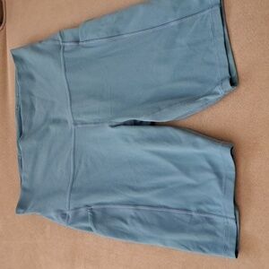 Lululemon Align Highrise shorts with pockets pretty Teal Blue sz10 EUC